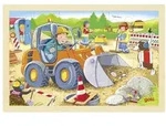Einlegepuzzle Baustelle