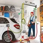 Barkan EV80WM Ladekabel Wandhalterung arm
