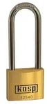 KASP K12550L80D Vorh&auml;ngeschloss 50mm verschieden schlie&szlig;end Goldgelb
