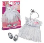 Zapf Creation BABY born Puppenkleidung Ballerina Outfit silber 43cm