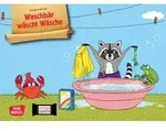 Waschb&auml;r w&auml;scht W&auml;sche. Kamishibai Bildkartenset