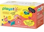 Playstilin Wooly - Extra fluffige Knete- Box - 4fach farbl. sort.