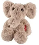 Sigikid 43569 - Elefant, graubraun, 35 cm, Kuscheltier, Flauscherie