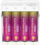 Ansmann Pure Power Set 4&times; Mignon AA Akkus und Lademodul Mignon (AA)-Akku Li-Ion 3250