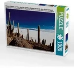 CALVENDO Puzzle Riesen-Kakteen auf einer Insel im gr&ouml;&szlig;tem Salzsee der Erde,...