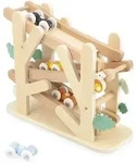 Holz-Rollbahn mit Ameisen & Gl&ouml;ckchen &ndash; Aktivit&auml;tsspielzeug ab 12 Monaten