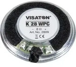 Visaton K 28 WPC - 8 Ohm 1.1 Zoll 2.8cm Kleinlautsprecher 1W 8&Omega; Kunststoff-Membran