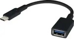Renkforce USB-Kabel USB 3.2 Gen1 USB-C&reg; Stecker, USB-A Buchse 0.15 m Schwarz mit