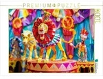 CALVENDO Puzzle L&ouml;wen aus Papier in der Manege des Zirkuszeltes 1000 Teile