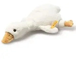 Steiff 242854 - Gans Gilda mit Rassel, liegend, Pl&uuml;sch, 21 cm