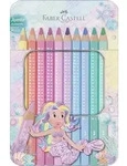 Faber-Castell Buntstifte Jumbo Sparkle pastell 10 St&uuml;ck Metalletui