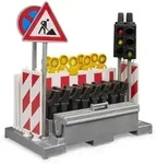 bruder 62009 Zubeh&ouml;r: Verkehrssicherungsset mit Ampeln