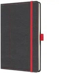 SIGEL CO695 Notizbuch Conceptum, ca. A5, dotted, grau, rot