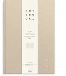 Burde Notizbuch Textil beige liniert A4