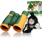 Bresser 11803 - FREEK VONK x BRESSER Kinder-Fernglas (gr&uuml;n/orange) 3x30, mit Tasche