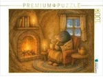 CALVENDO Puzzle Kaminzauber mit Maulwurfsmoment 1000 Teile Lege-Gr&ouml;&szlig;e 64x48cm
