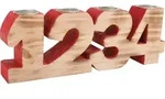 Small foot 2742 - Kerzenhalter Advent, Holz, 24x12x5cm