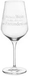 R&auml;der Weinglas "Der Beste Wein ist der...", D: 8,5cm