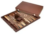 Backgammon Polyegos, gro&szlig;, Kunstleder