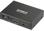 SpeaKa Professional SP-HDS-300 2 Port HDMI-Splitter Ultra HD-f&auml;hig, mit eingebautem