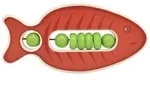 Klapper-Fisch Salmi (rot)