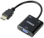 SpeaKa Professional SP-10352148 HDMI / VGA Adapter [1x HDMI&reg; - 1x VGA] Schwarz 0.15m