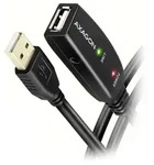 AXAGON USB-Kabel USB 2.0 USB-A Buchse, USB-A Stecker 15m Schwarz ADR-215