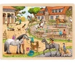 Einlegepuzzle Reiterhof