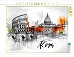 CALVENDO Puzzle Rom 1000 Teile Lege-Gr&ouml;&szlig;e 64x48cm Foto-Puzzle f&uuml;r gl&uuml;ckliche