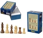 Schachfiguren Sigismund, K&ouml;nigsh&ouml;he 95 mm, gewichtet, in Setup Box