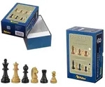 Schachfiguren Ludwig XIV, K&ouml;nigsh&ouml;he 83 mm, gewichtet, in Setup Box