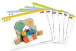 HABA 2012382001 - Stapel-Legespiel Bauspa&szlig; Logik 2in1, 33-teilig, Holz