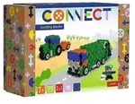 CONNECT M - M&uuml;llwagen / Trecker mit Anh&auml;nger 190 Teile + Anleitung