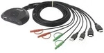 SpeaKa Professional SP-KVM-210 2 Port KVM-Umschalter HDMI Tastatur 4096 x 2160 Pixel