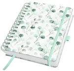 JN656 Spiral-Notizbuch Jolie ca. A5 blanko hellgr&uuml;nmintgr&uuml;nwei&szlig;