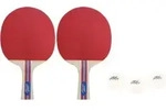 New Sport Tisch Tennis Set, 2 Schl&auml;ger, 3 B&auml;lle in Tasche