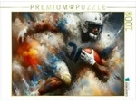 CALVENDO Puzzle Football 1000 Teile Lege-Gr&ouml;&szlig;e 64x48cm Foto-Puzzle f&uuml;r gl&uuml;ckliche