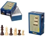 Schachfiguren Jovinus, K&ouml;nigsh&ouml;he 76 mm, in Set-Up Box