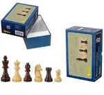 Schachfiguren Barbarossa, K&ouml;nigsh&ouml;he 90 mm, gewichtet, in Setup Box