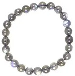 Armband, Labradorit, Kugeln 7-8mm