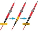 VOLTCRAFT MS-4PS Sicherheits-Messleitung 4 mm Sicherheits-Stecker Pr&uuml;fspitze 1.00 m