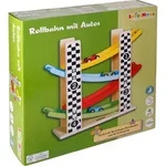 SpielMaus Holz Rollbahn mit Autos