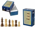 Schachfiguren Theoderich, K&ouml;nigsh&ouml;he 95 mm, gewichtet, in Setup Box