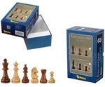 Schachfiguren Sigismund, K&ouml;nigsh&ouml;he 83 mm, gewichtet, in Setup Box
