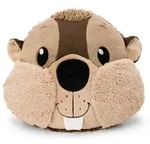 Kissen Biber Harry Woodsnacker fig&uuml;rlich 32x27cm