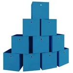 10er Set Faltbox Klappbox Aufbewahrungsbox Boxas
