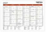TR&Ouml;TSCH - Wandtafelplaner A5 2027