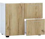 Holz Badm&ouml;bel Badunterschrank Flandu Schublade