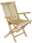 Klappstuhl Gartenstuhl Balkonstuhl Teak Holz natur