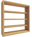 Holz Wandregal Gew&uuml;rzregal Regal K&uuml;che Esaldi S